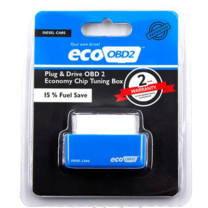 Green/Blue Eco OBD2 Economy Chip Tuning Box OBD Car Fuel Saver Eco OBD2 for Benzine Cars Fuel - V.I.P Digital Presence