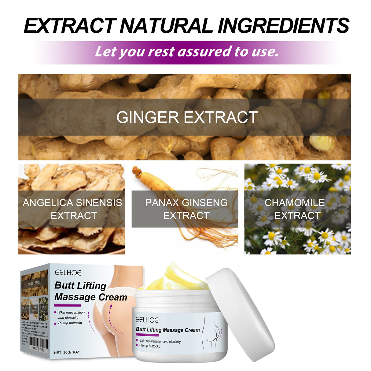 Butt Massage Cream Firming Body Skin And Enhancing Buttock Elasticity Moisturizing Massage Treatment Cream - V.I.P Digital Presence