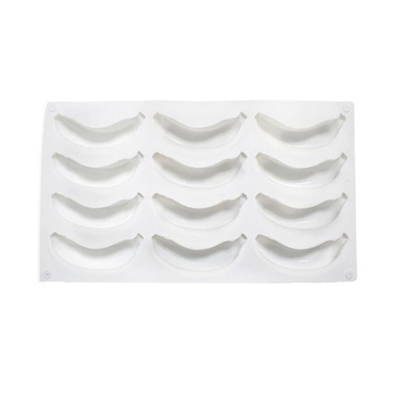 Silicone Mousse Cake Mold for French Desserts and Chocolate Filling - 12-Cavity Banana Shape - V.I.P Digital Presence