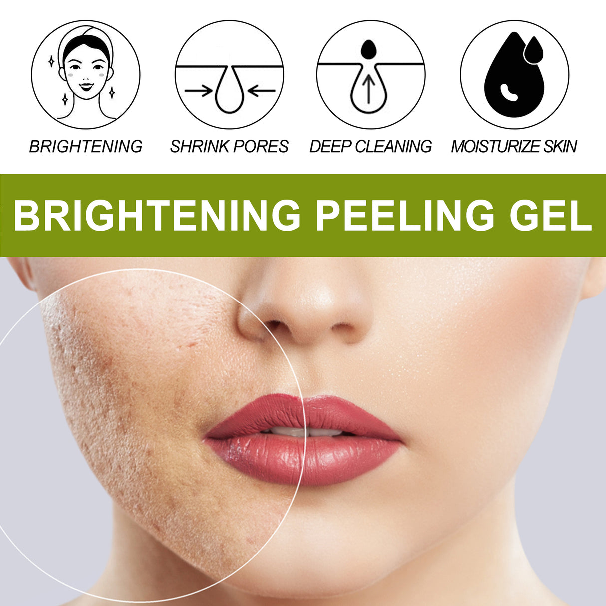 Face Brightening Peeling Gels, Facial Cleansing Exfoliation Skin Pores Hydrating Firming Beauty Gels - V.I.P Digital Presence