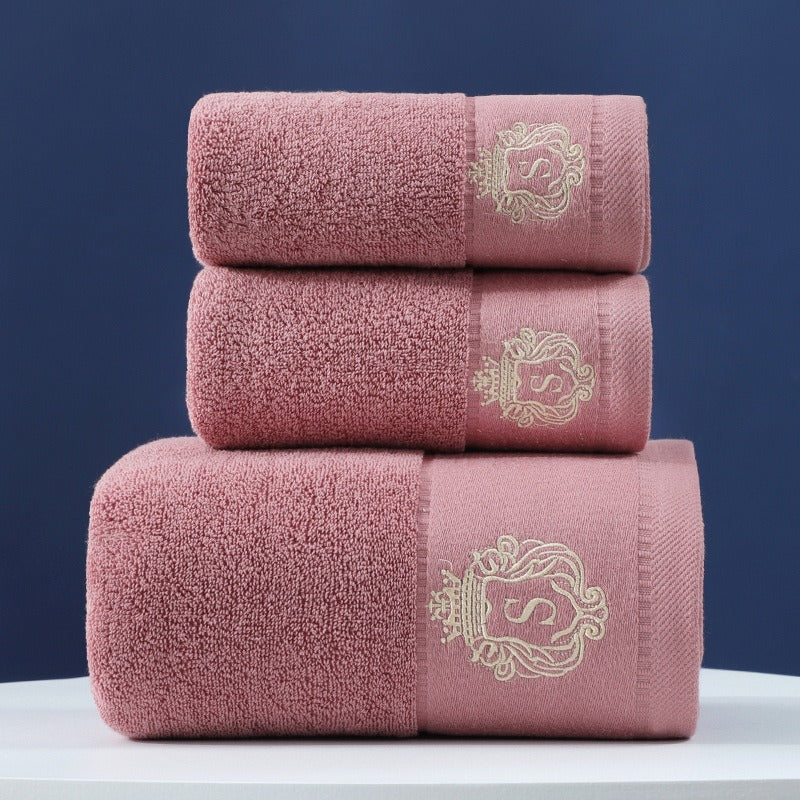 Towel Set Of Pure Cotton Towel Bath Towel Three-Piece Gift Set Xinjiang Cotton