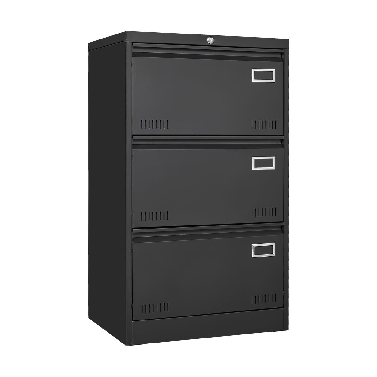 Filing Cabinet Lateral File Cabinet 3 Drawer Blcak Locking Metal File Cabinets Three Drawer - V.I.P Digital Presence