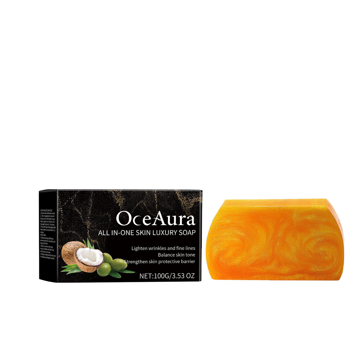 Oceaura Essential Oil Skin Care Soap, Gently Clean And Moisturize Skin, Body Clean And Refreshing Bath Care Soap