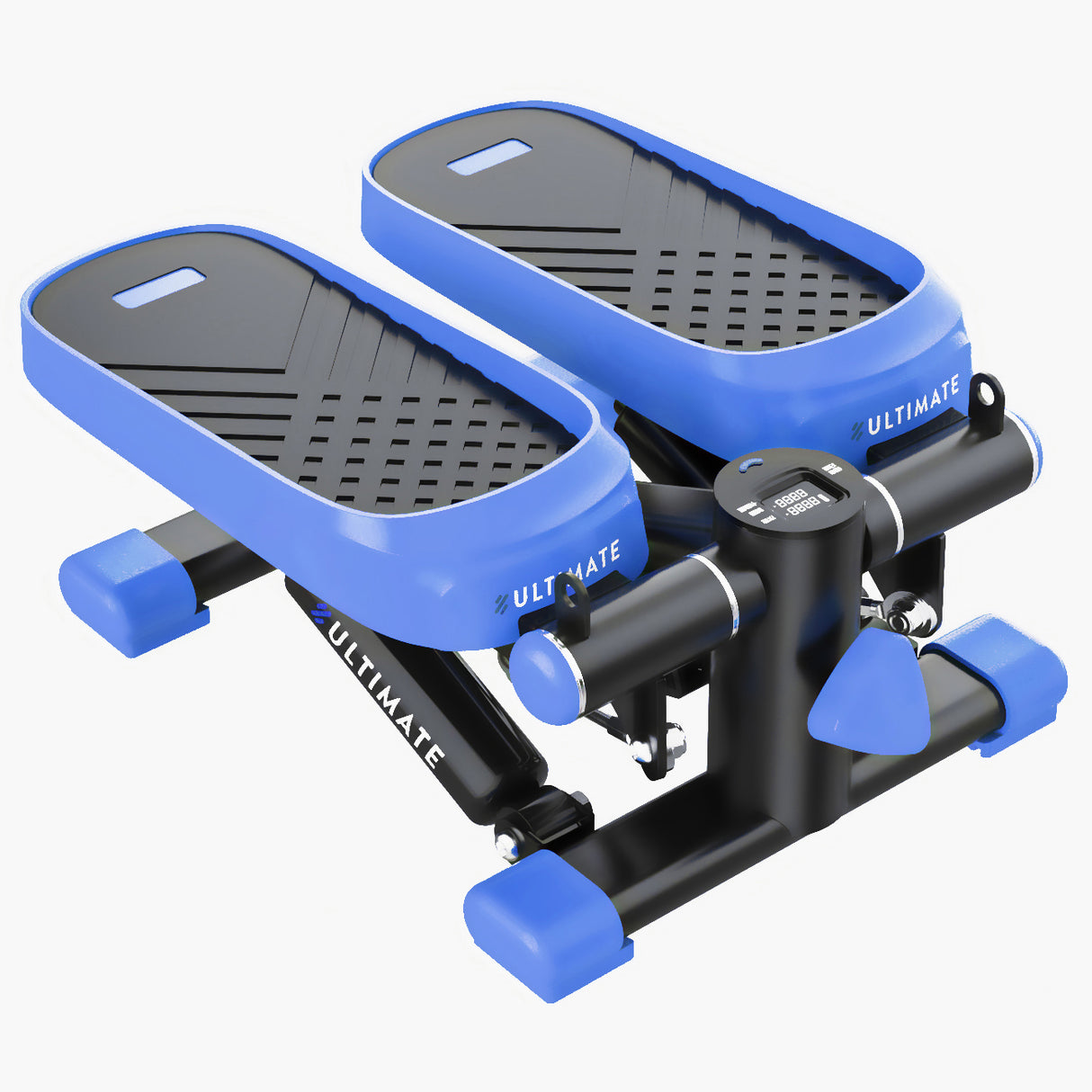 Home Office Exercise 330LBS Capacity Mini Stepper with Resistance Bands and LCD Monitor ,blue - V.I.P Digital Presence