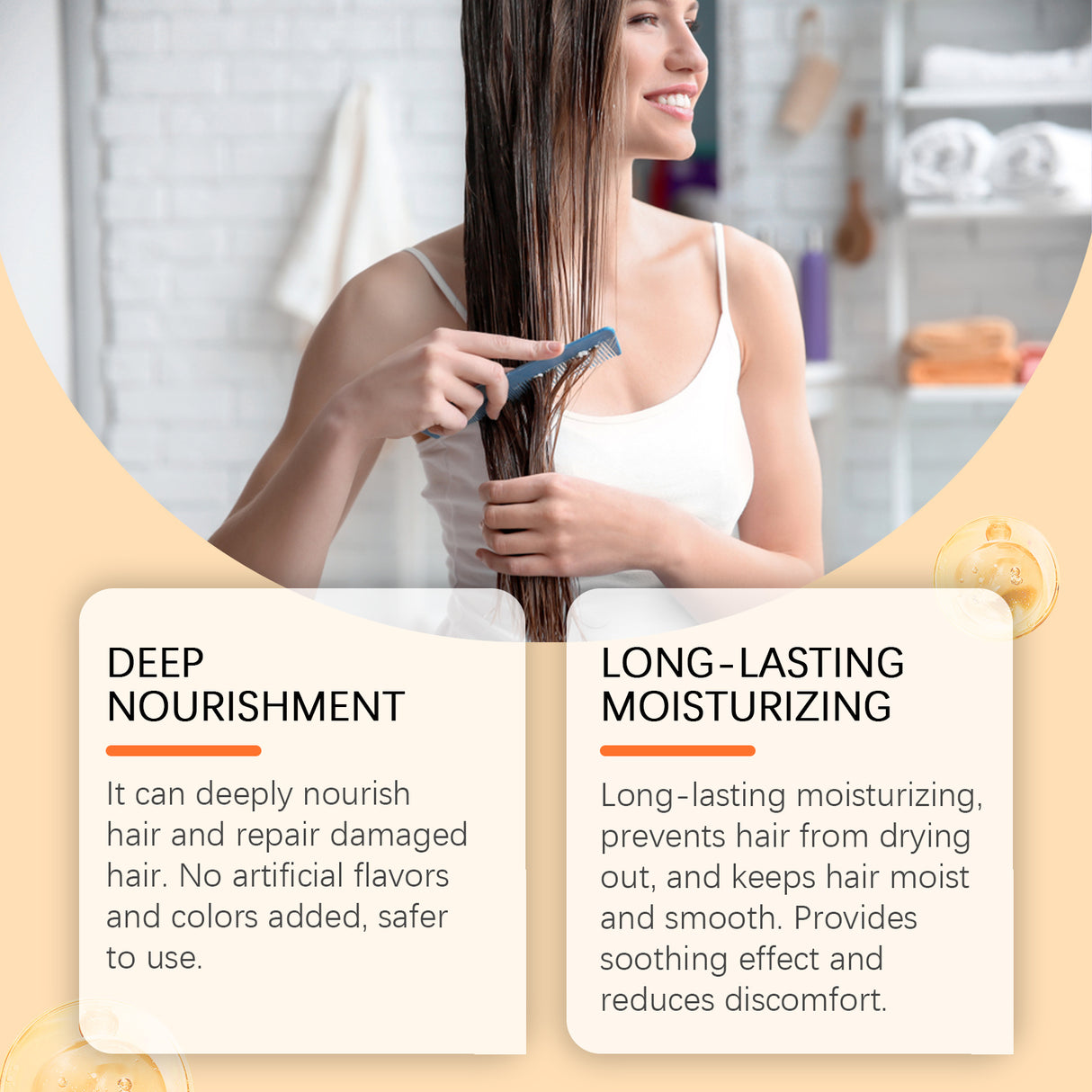 Moisturizing And Repairing Hair Mask Nourishes And Repairs Hair, Smoothing Hair, Alleviating Frizz And Tangling Hair Mask - V.I.P Digital Presence