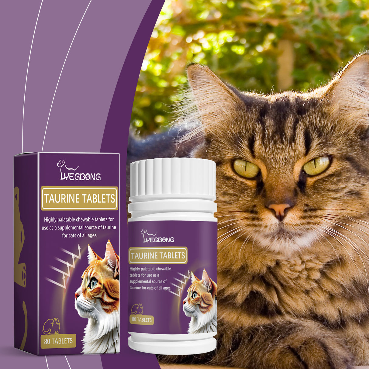 Compound Taurine Tablets For Cats Nutritional Supplement Multi-Dimensional Taurine Tablets For Cats - V.I.P Digital Presence