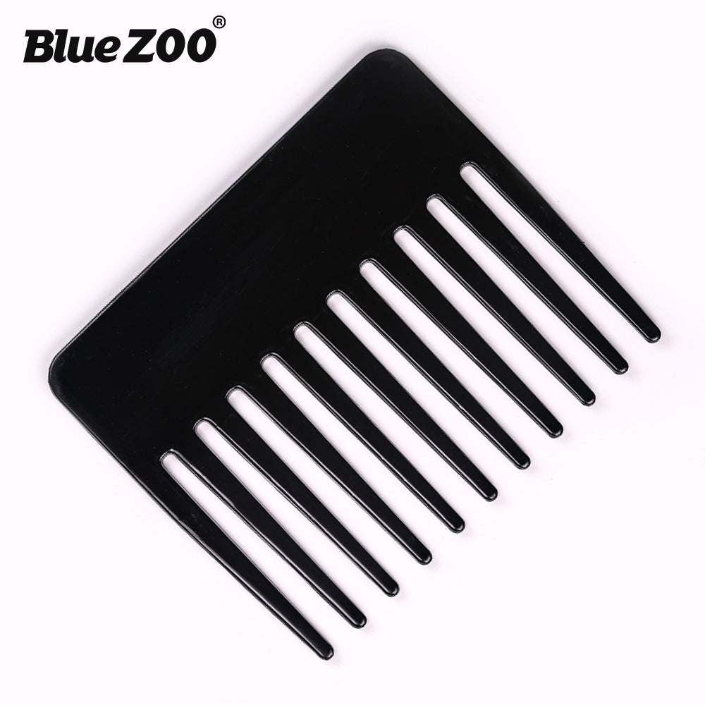 Single Side Short 2 Colors BlueZOO Big Back Shape Big Knife Comb Big Tooth Comb Large Insert Comb Shovel Oil Head Comb - V.I.P Digital Presence
