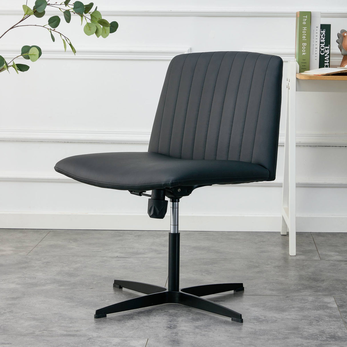 Black High Grade Pu Material. Home Computer Chair Office Chair Adjustable 360 ° Swivel Cushion Chair - V.I.P Digital Presence