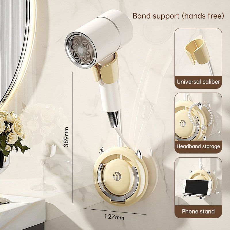 Lazy hair dryer bracket free hand free hands free bathroom wall hanging free drilling hair dryer rack - V.I.P Digital Presence