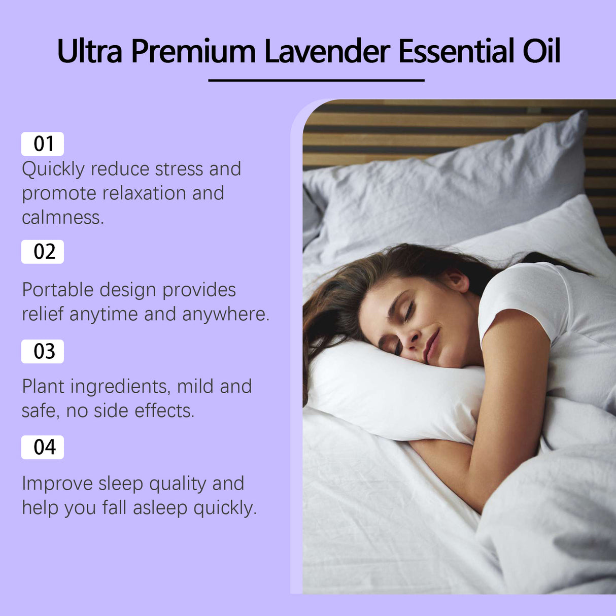 Lavender Sleep Essential Oil Relieves Discomfort During Light Sleep, Relaxing The Body And Pamper The Body With Sleep Essential Oil - V.I.P Digital Presence