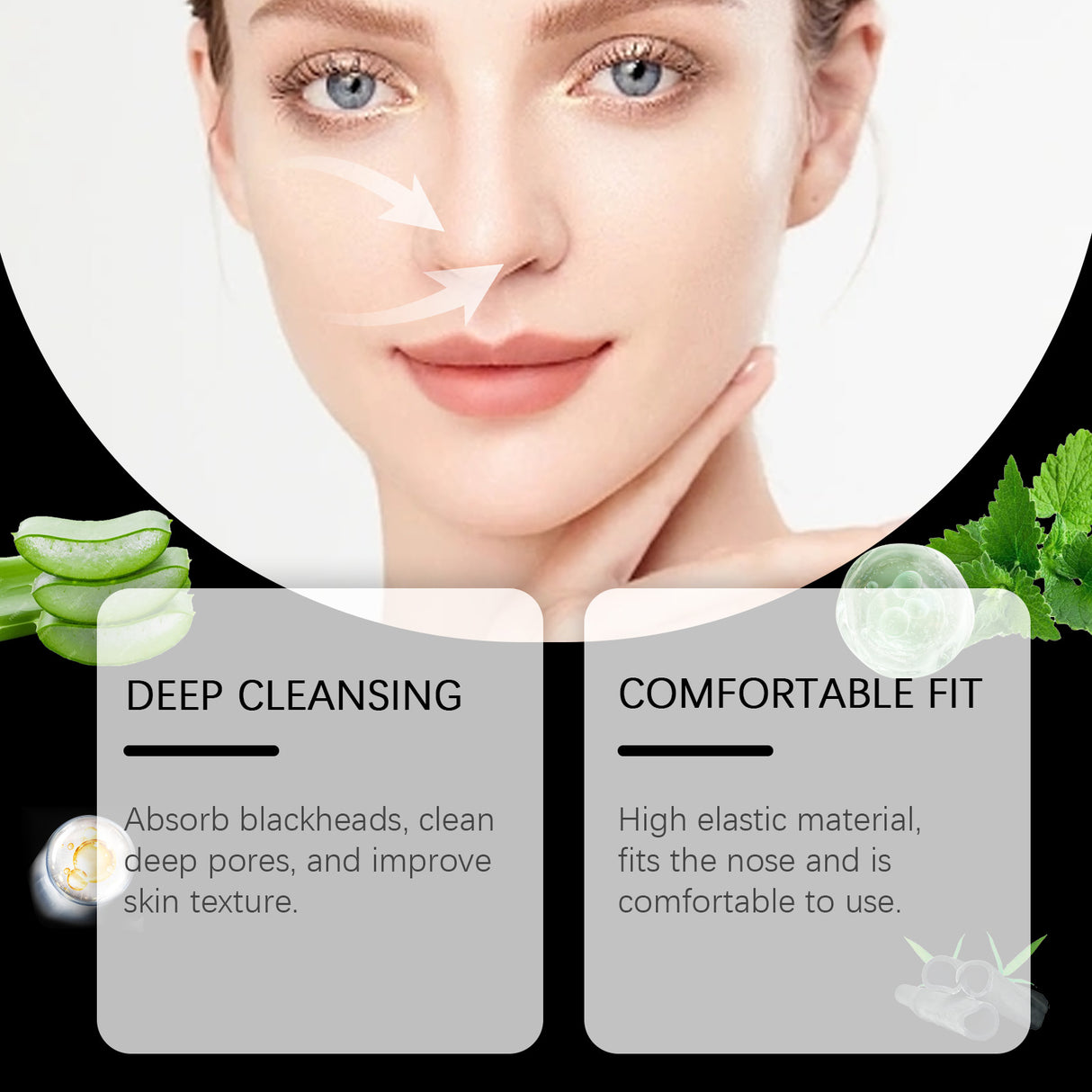 Charcoal Pore-Clearing Nasal Patch Clean Blackhead Acne Pore-Tightening Nasal Patch - V.I.P Digital Presence