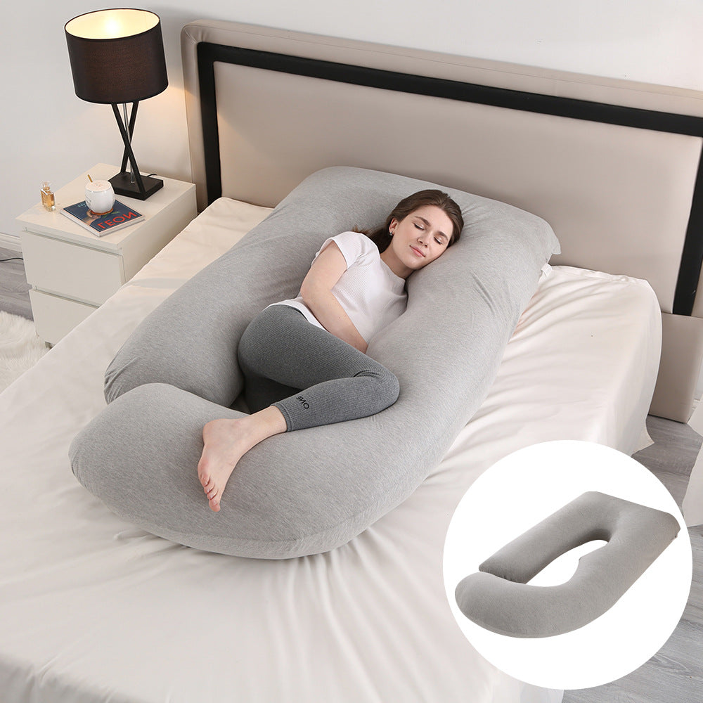 Pregnant women's pillow waist protection side sleeping slope pillow J-shaped pregnancy sleeping pillow - V.I.P Digital Presence