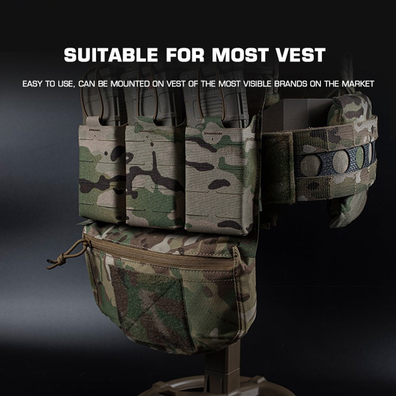 Tactical Hunting Vest with Drop Pouch, for Airsoft & CS, Outdoor Sports - V.I.P Digital Presence