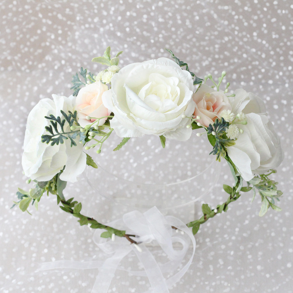 Korean style flower garland headwear fresh large peony flower crown runway dance party headband vacation countryside headband - V.I.P Digital Presence