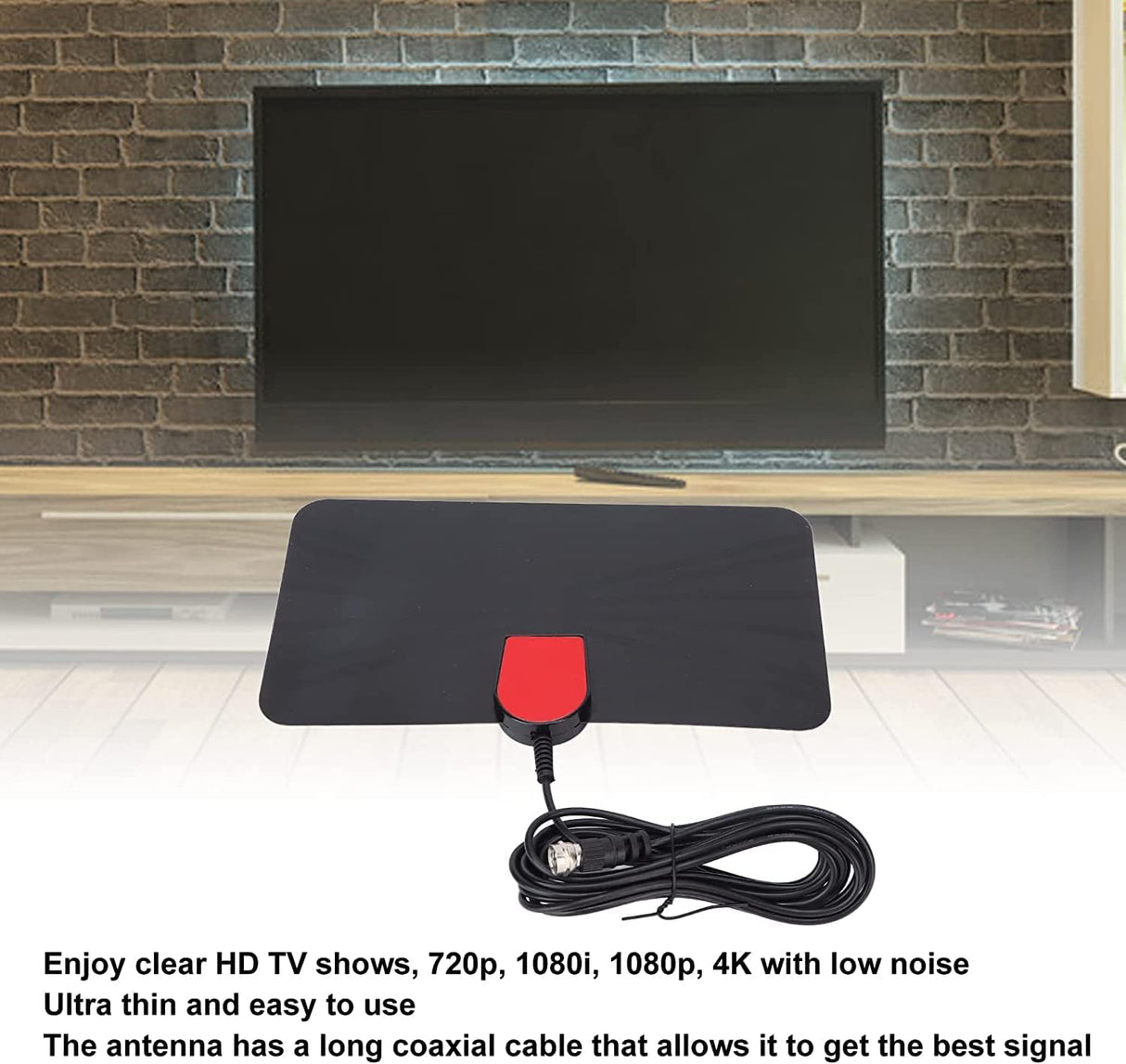 Digital Indoor TV ANTENNA-1080P 4K HDTV Antenna 100 Miles / 160km Receiving Range UHF 470-862MHz - V.I.P Digital Presence