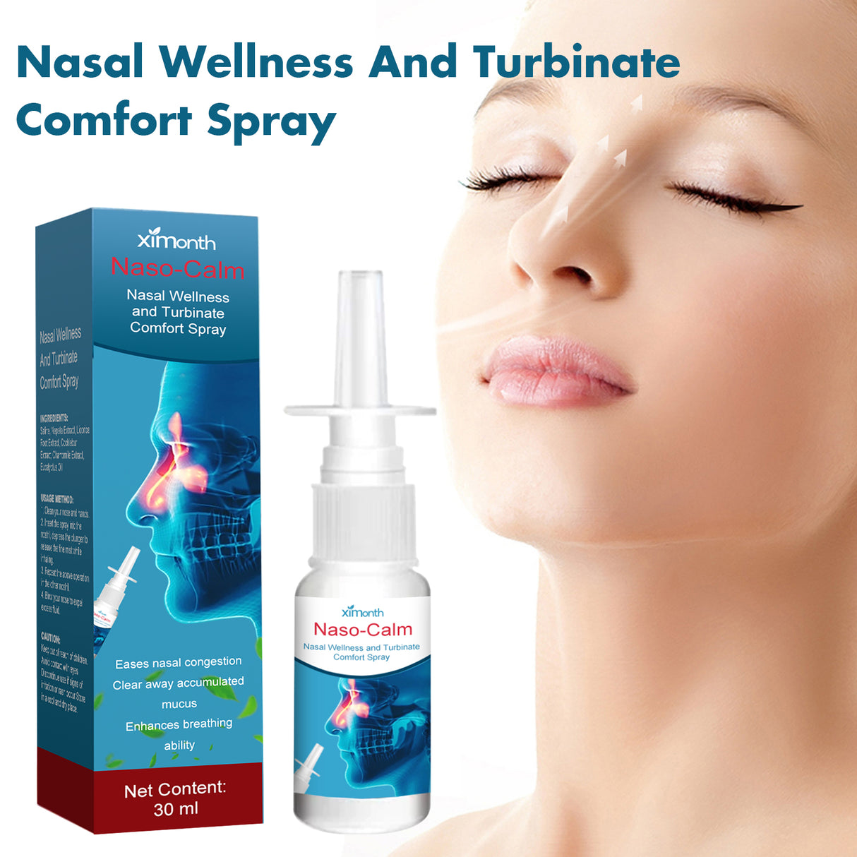 Nasal Spray Relieves Nasal Congestion, Itchy Nose, Nasal Irritation And Nasal Cleansing Care Nasal Spray - V.I.P Digital Presence