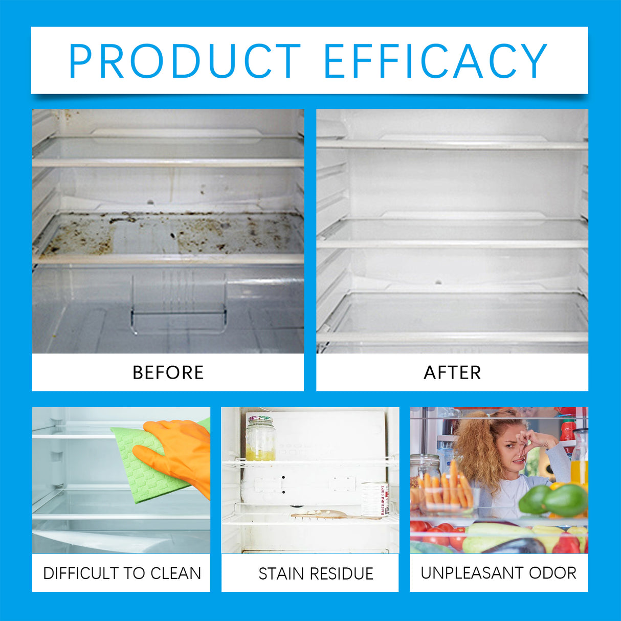 Refrigerator Cleaning Effervescent Tablet Kitchen Refrigerator Cleaning Anti-Oil Anti-Odor Multi-Purpose Cleaning Tablet - V.I.P Digital Presence