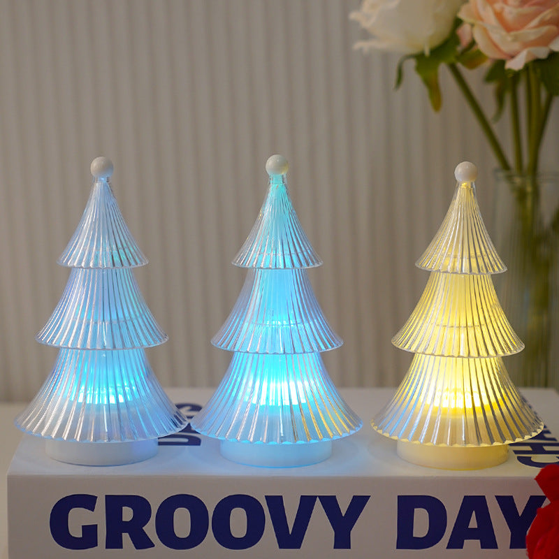 Christmas Decoration Crystal Christmas Tree Candle Light Desktop Ornament Atmosphere Small Night Light Ins Decorative Atmosphere Light - V.I.P Digital Presence