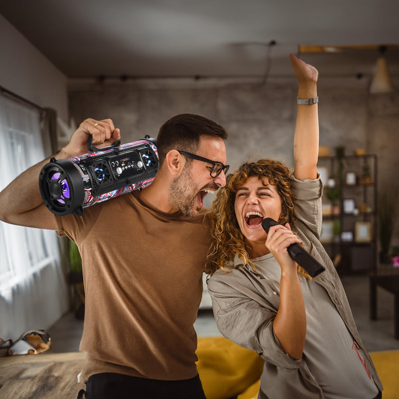 New Wireless Karaoke Smart Bluetooth Speaker, Car Audio Subwoofer, Gift for Computers/People, Street Fashion Gift - V.I.P Digital Presence