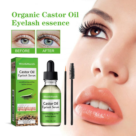 Castor Oil Mascara Mild And Easy Makeup Natural Curling Black Beautiful Non-Trace Essential Oil - V.I.P Digital Presence