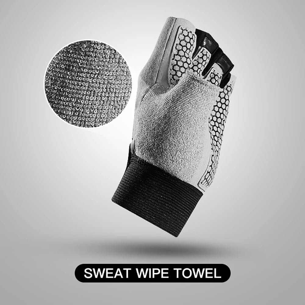 Men's and women's weightlifting equipment sports gloves, outdoor cycling training half finger anti slip shock-absorbing gloves