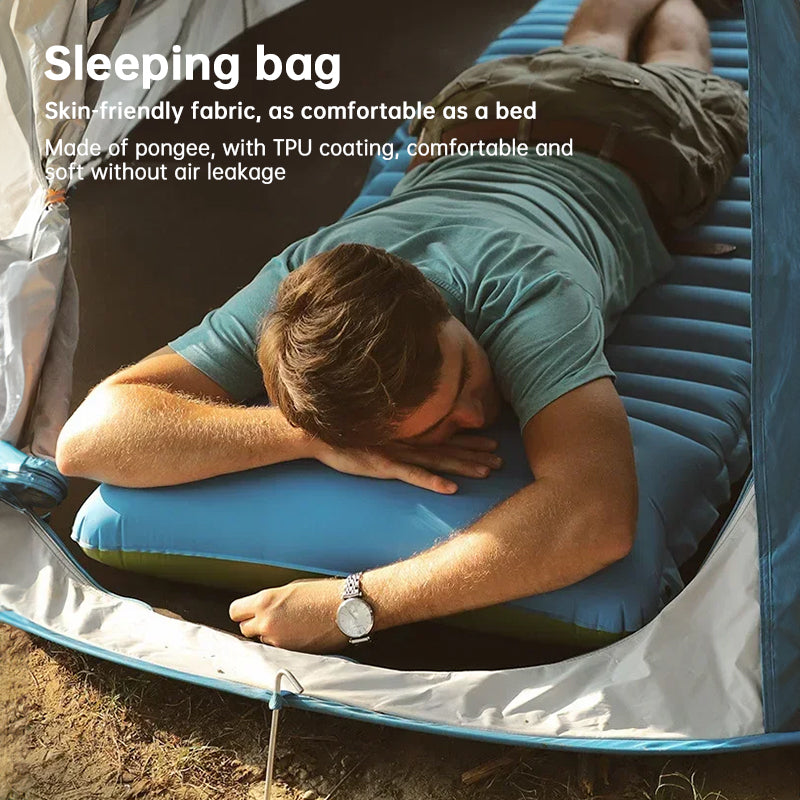 Ultralight Camping Sleeping Pad: Thicken, Self-Inflating with Built-in Pump (Outdoor/Travel) - V.I.P Digital Presence