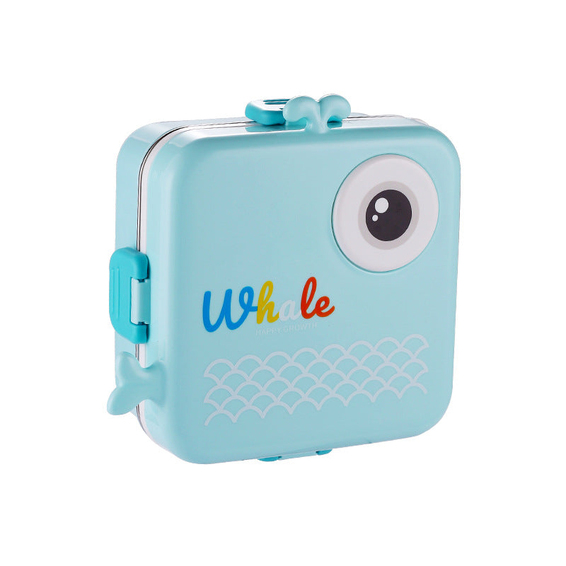 Cute cartoon microwaveable 304 stainless steel double-layer compartment sealed lunch box - V.I.P Digital Presence