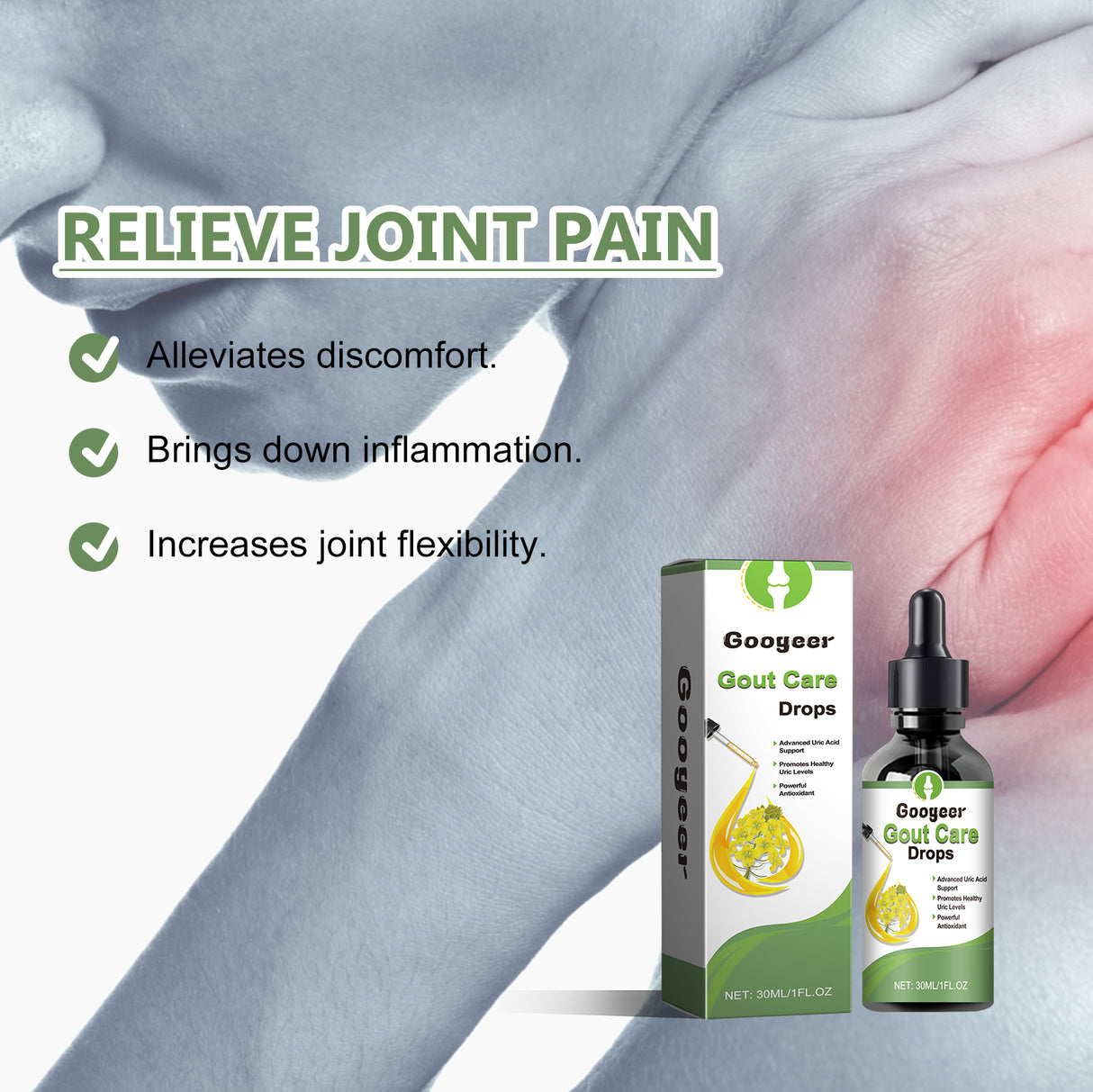 Gout Care Drops, Relieve Lumbar Knee Joint Pain Body Care Drops - V.I.P Digital Presence