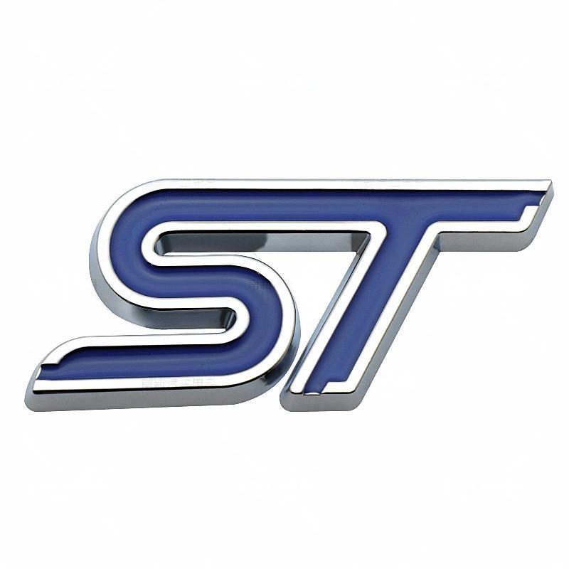 3D metal car stickers, ST badges, badges, decals, Ford Focus 2, 3, Mondeo, FI.C. Kuga, Mk1, Mk2, Mk3, Mk7 front grille decoratio - V.I.P Digital Presence