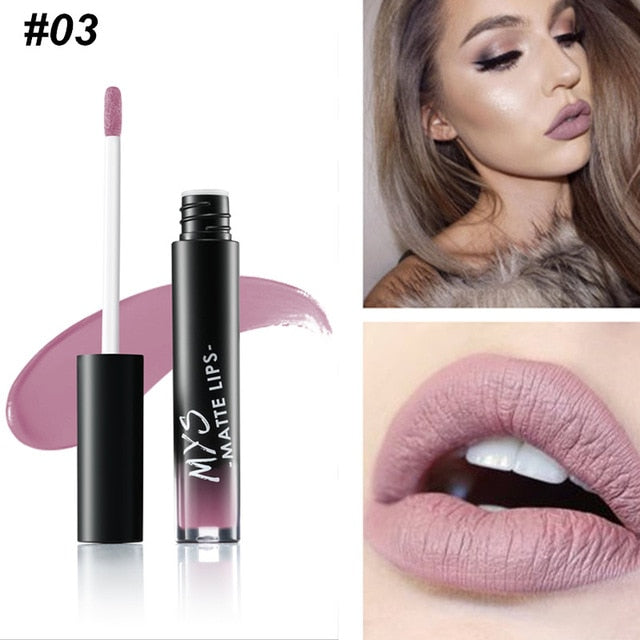 MYS Brand Makeup Matte Liquid Lipstick Tint Waterproof Make Up Long Lasting Lip Stick Nude Lip Gloss Cosmetics Batom - V.I.P Digital Presence