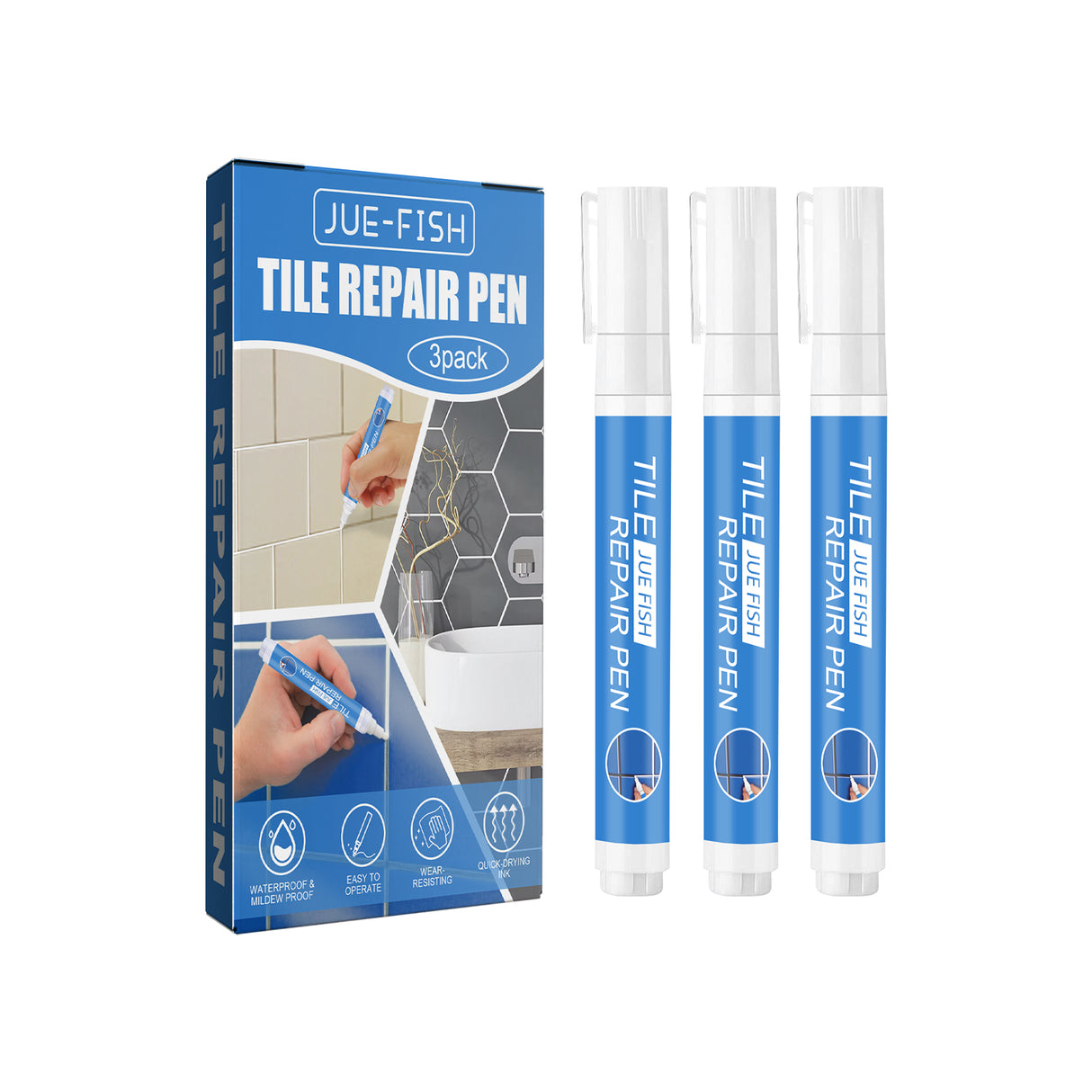 Tile Repair Pen Waterproof Mildew Resistant Tile Repair Pen For Bathroom Floor Crevices - V.I.P Digital Presence