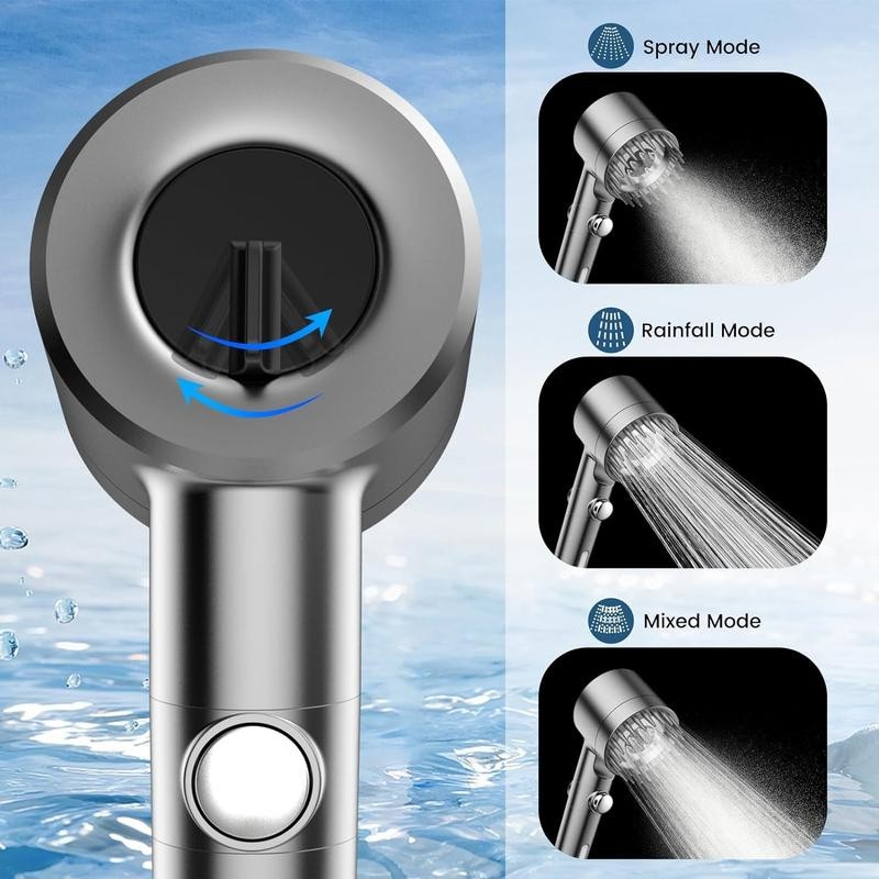 Shower set (shower head, adapter, water pipe, filter element) - V.I.P Digital Presence
