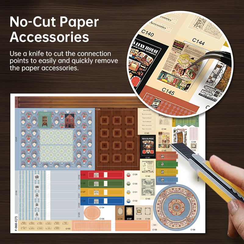 DIY wooden fairy-tale Wonderhous: mini bookends, assembleable houses, gifts, home decor - V.I.P Digital Presence