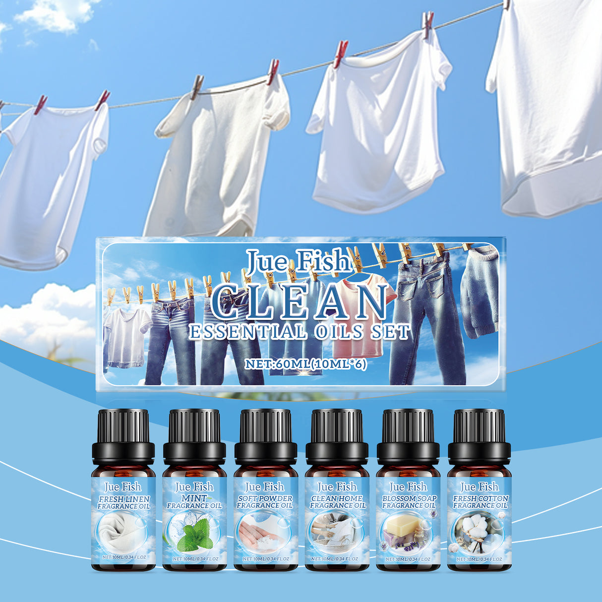 Cleansing Essential Oil Set, Fresh Natural Humidifier Essential Oil Lasting Essential Oil Perfume Oil - V.I.P Digital Presence