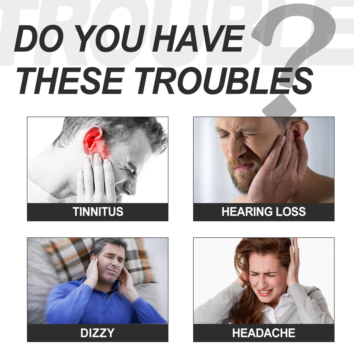 Black Truffle Tinnitus Ear Pads Clean Earwax For Tinnitus And Relieve Discomfort From Blocked Inner Ears