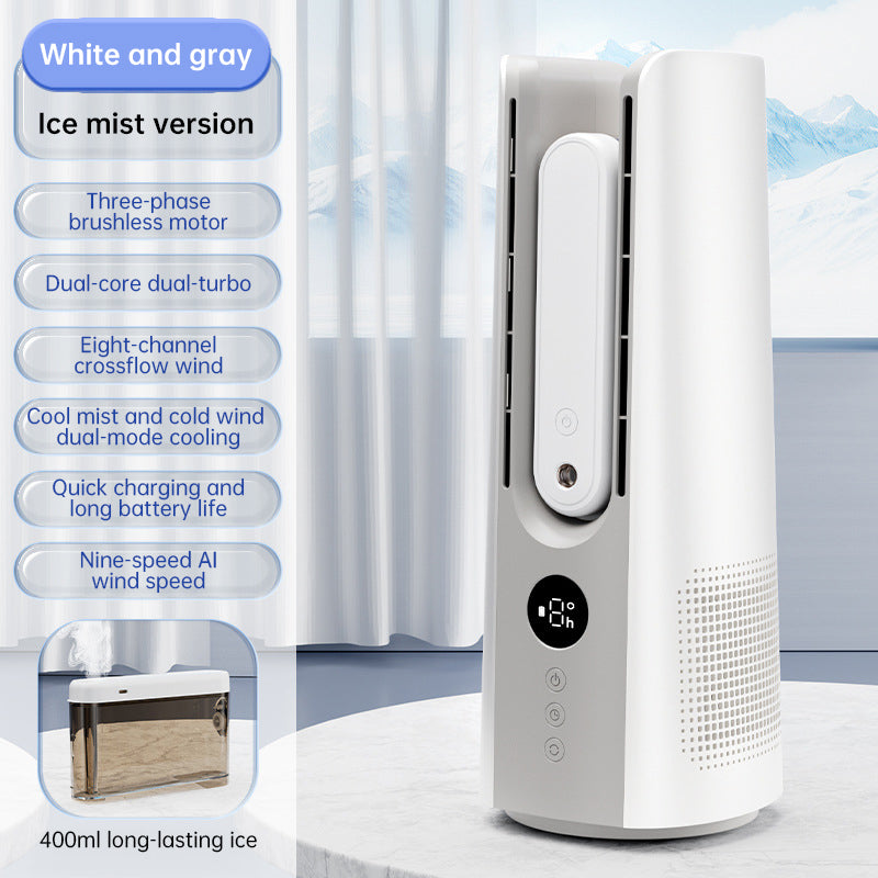 2025 NEW Portable Tower Fan – 6 Speeds, Mist Bladeless, for Bedroom/Living Room/Office - V.I.P Digital Presence