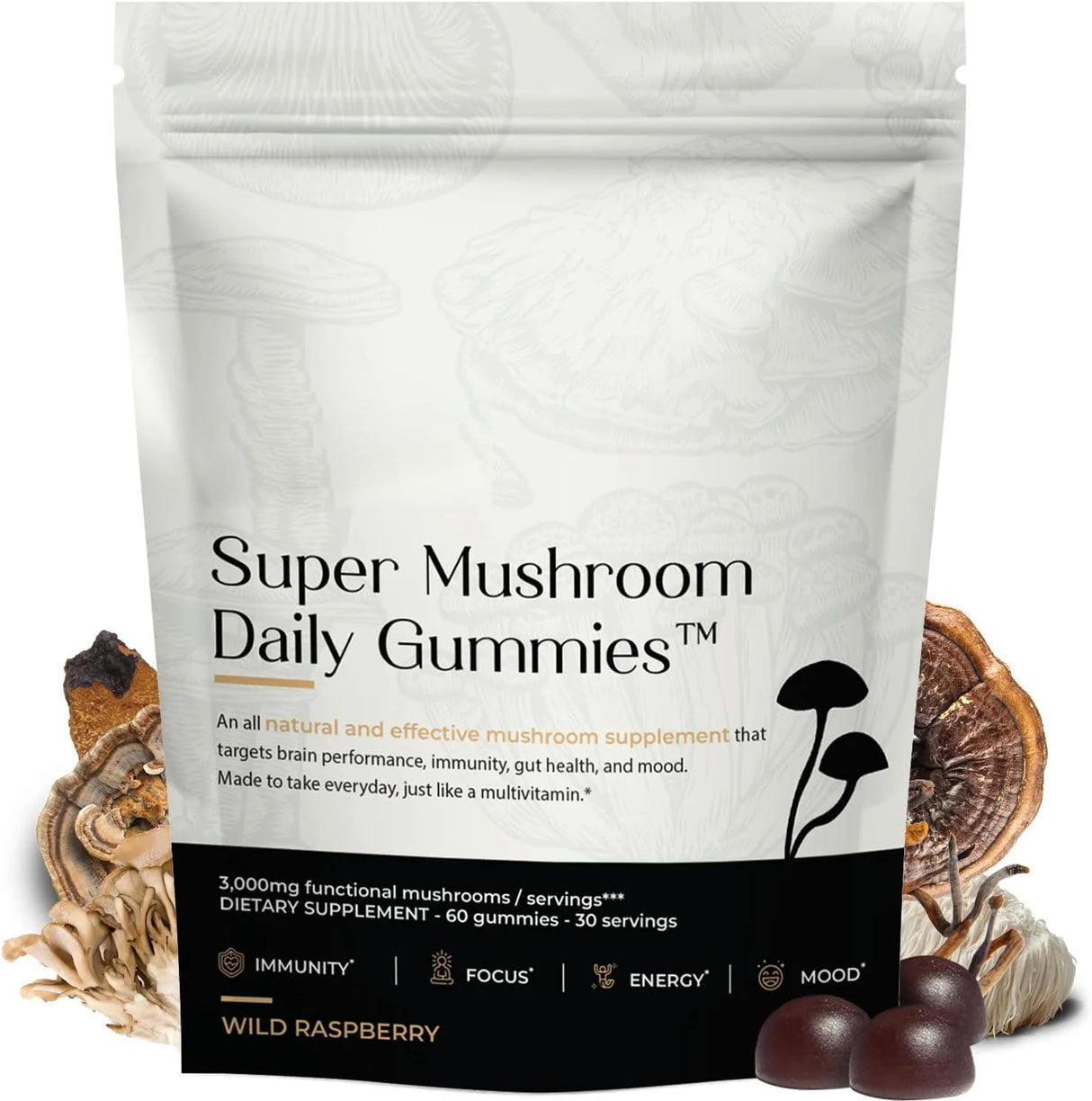 Super mushroom gummie 60 pieces - V.I.P Digital Presence