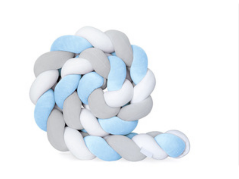 100cmBaby Bumper Bed Braid Knot Pillow Cushion Bumper for Infant Kids Crib Protector Cot Bumper Room Decor Anti-collision Bumper - V.I.P Digital Presence