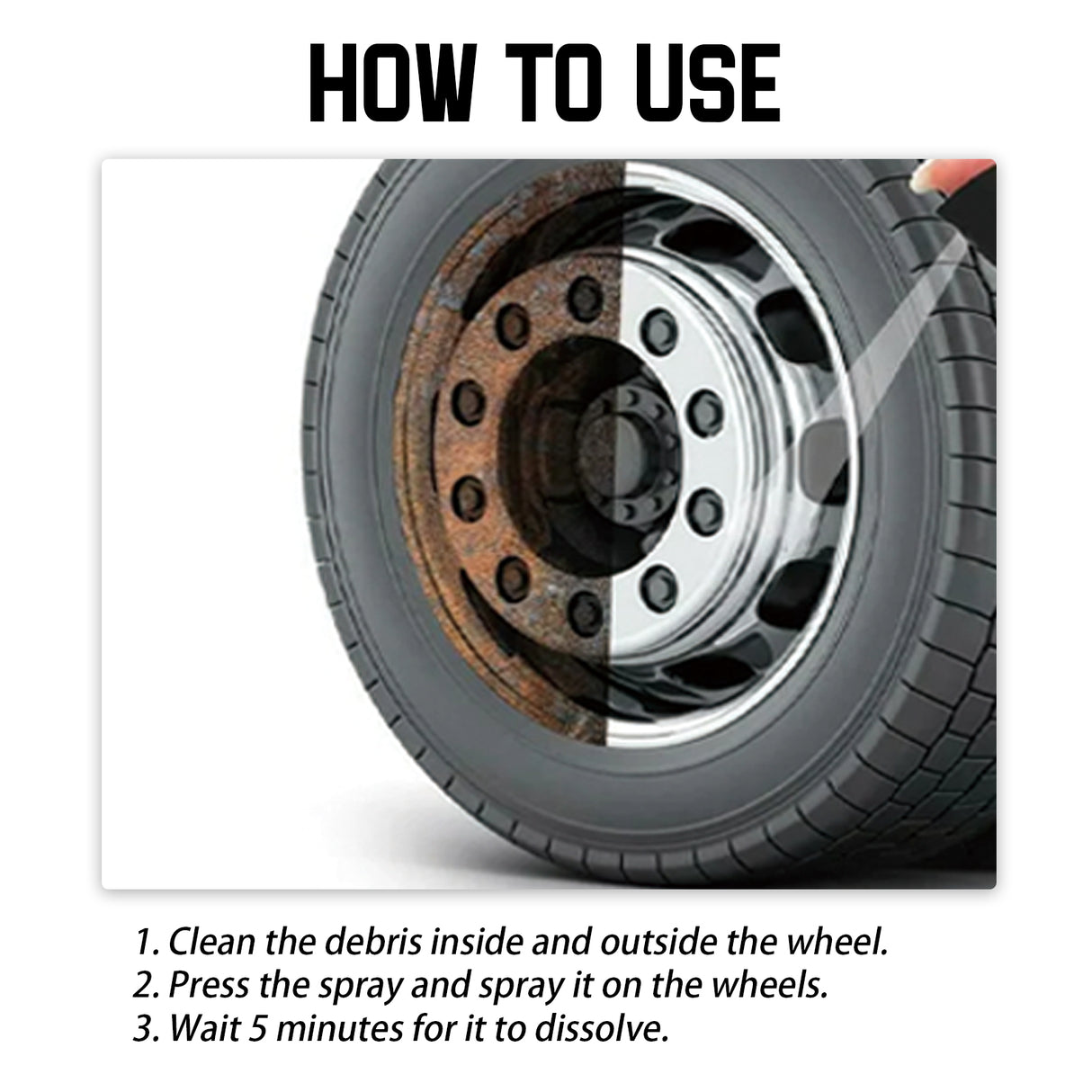 Car Brake Cleaner, Wheel Hub Rim Yellowing Eliminate Abnormal Wheel Noise Cleaning Stains Rust Remover - V.I.P Digital Presence