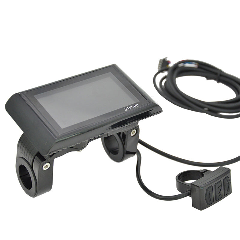Medidor inteligente a color SW900 de 5/6 pines, pieza de modificación de pantalla de datos LCD de bicicleta de montaña/scooter eléctrico.