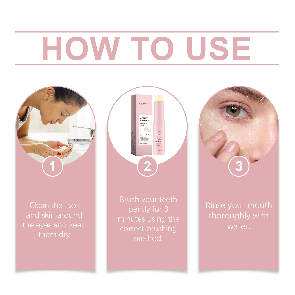 Eye Cream Stick, Care And Tighten The Skin Around The Eyes Daily Massage Moisturizing Moisturizing Care Eye Cream