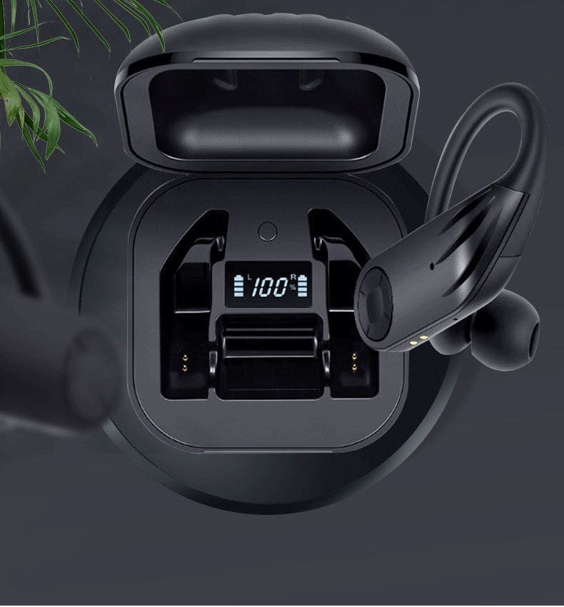 B1 TWS Bluetooth Earphones 5.0 Sports Sweatproof Hanging Ear with LED Digital Wireless Earphones Private Model - V.I.P Digital Presence