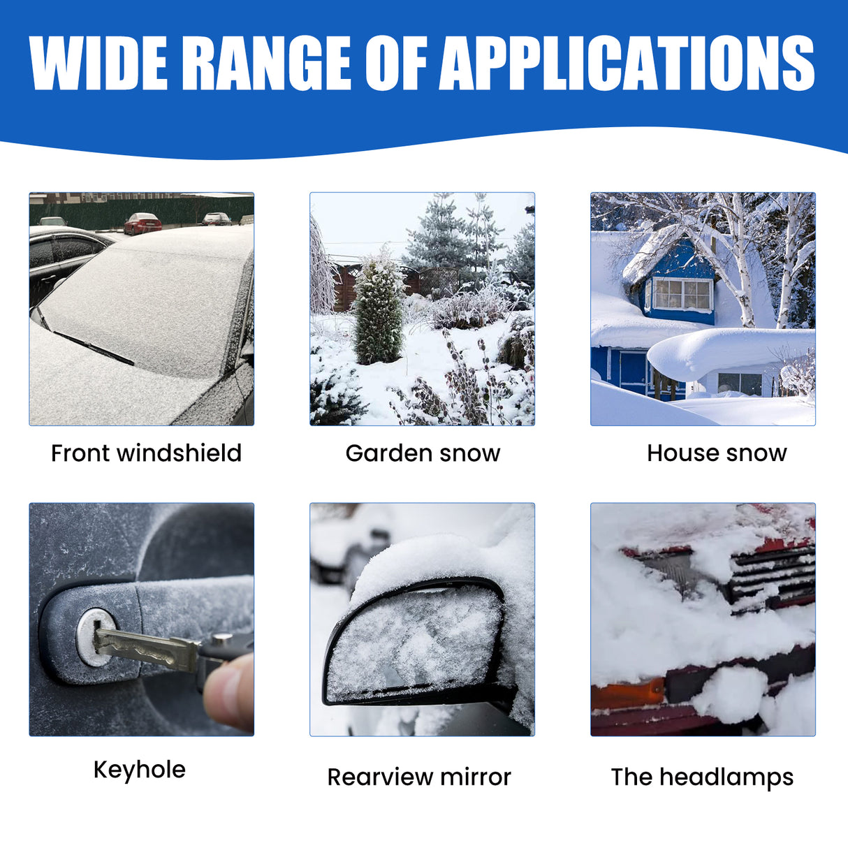 Winter Coating Snow Melt Spray, Car Windshield Fast Snow Melt Defrost Vehicle Deicing Agent - V.I.P Digital Presence