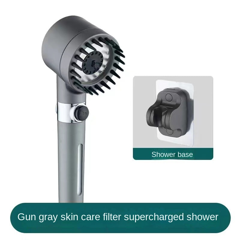 Supercharged Filter Spray Three-Speed Shower Nozzle Shower Shower Head Handheld Faucet - V.I.P Digital Presence