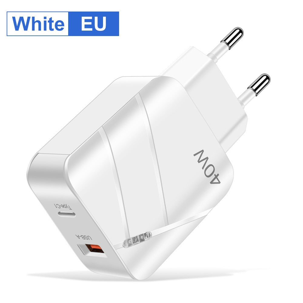 40W PD+QC3.0 mobile phone charger charging head travel charger - V.I.P Digital Presence