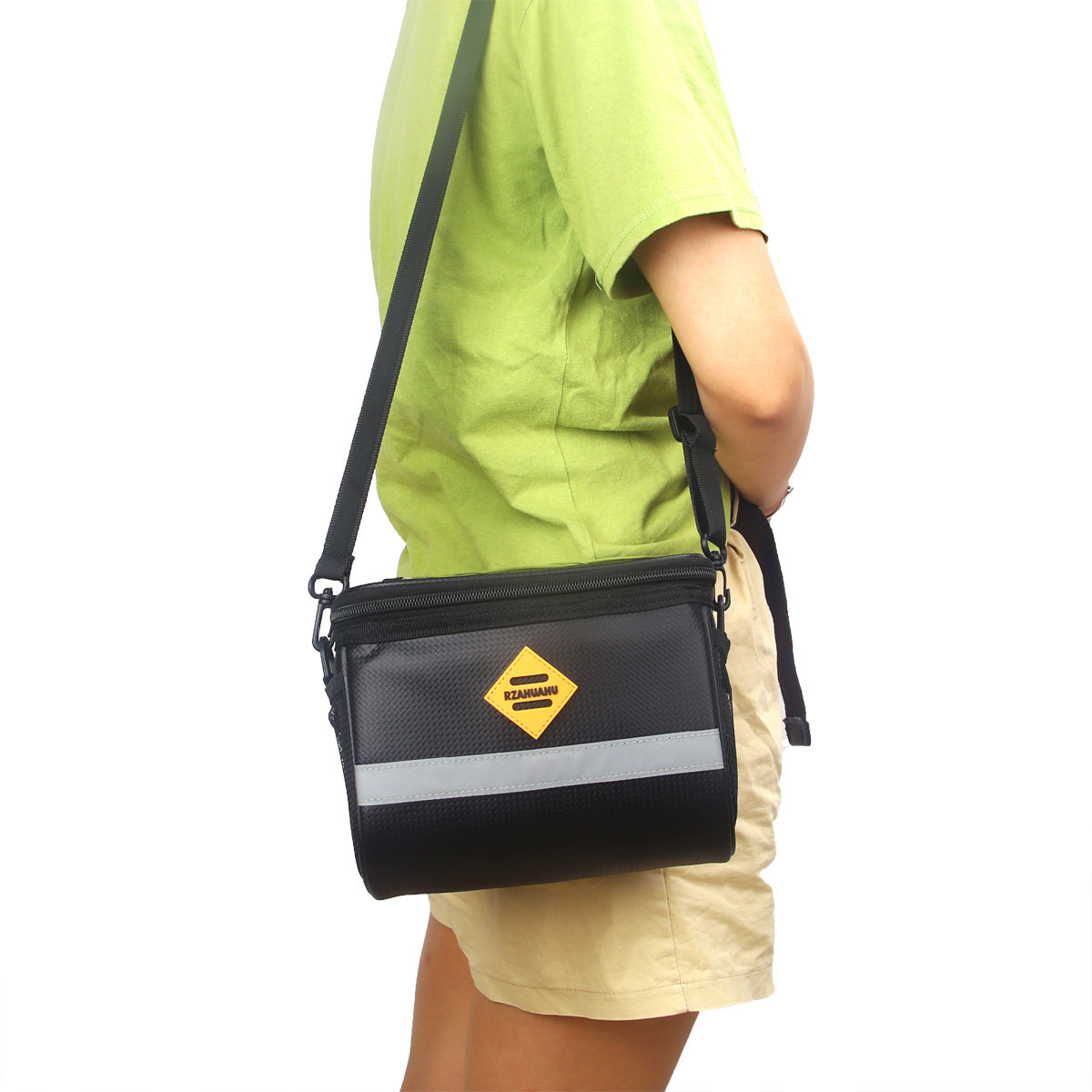 Folding Bicycle Handle Bag Large Capacity Waterproof Mountain Bike Front Bag Shoulder Bag Electric Vehicle Battery Bag