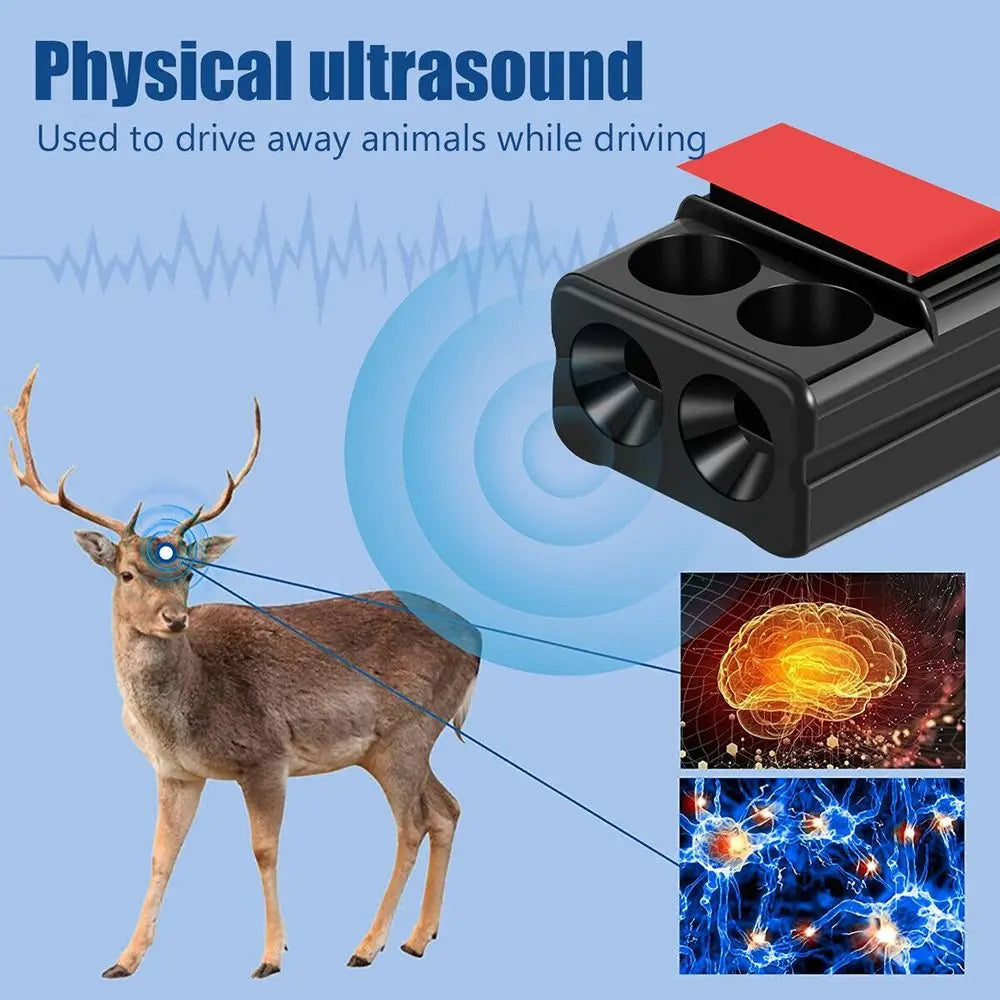 Collisions Fits All Vehicles Forest Driving Ultrasonic Car Alert Device Animal Repeller Sound Alarm Car Deer Whistle - V.I.P Digital Presence