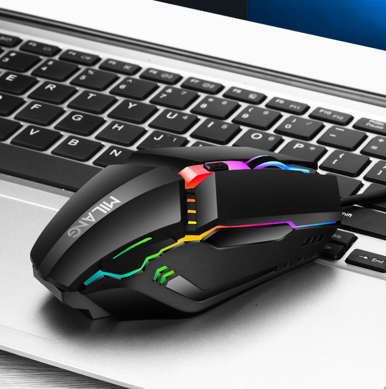 Wired mouse USB illuminated desktop computer laptop computer gaming and competitive mouse - V.I.P Digital Presence