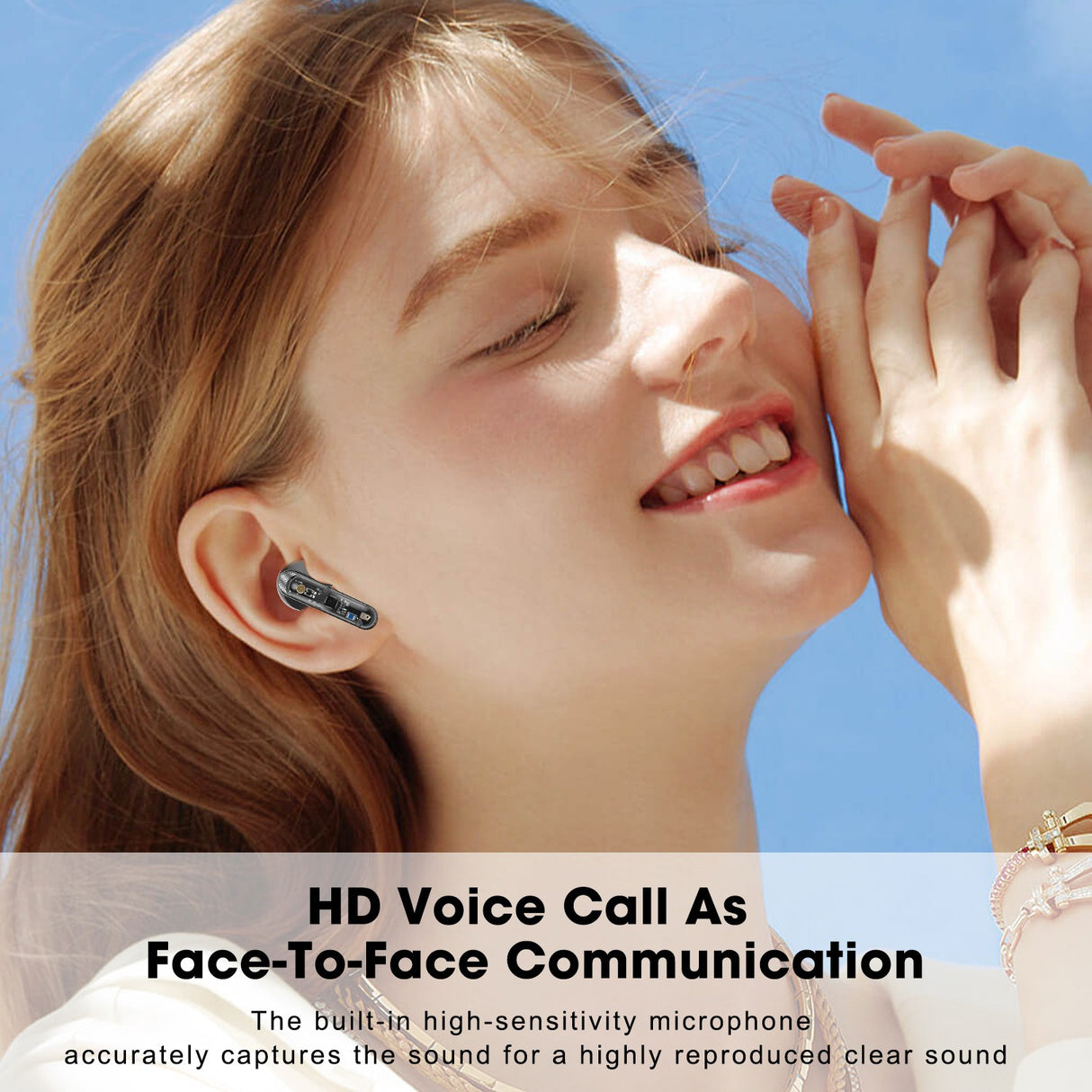 AKZ-S26 Wireless Sports Earphones Mini Transparent Shell Bluetooth Earphones TWS Lightweight Running Tpye-c Heavy Bass - V.I.P Digital Presence