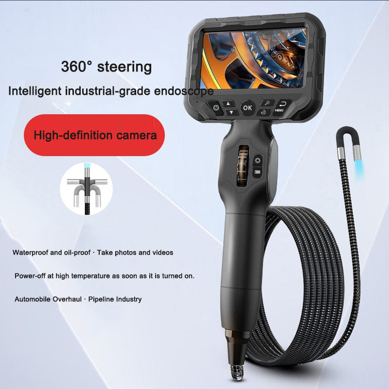 Industrial endoscope 360 degree rotation 6mm high-definition camera for sewer detection, non-destructive testing instrument for - V.I.P Digital Presence
